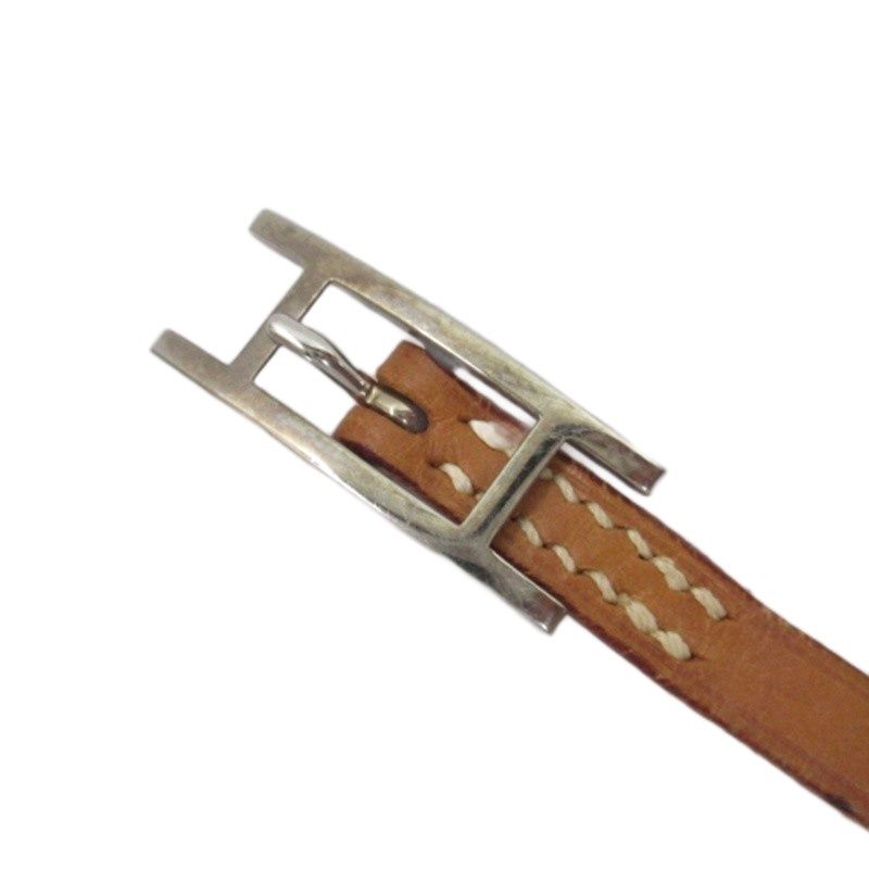 HERMES アピ3レザーブレスレット 楽天市場】HERMES エルメス アピ3 レザー ブレスレット シルバー