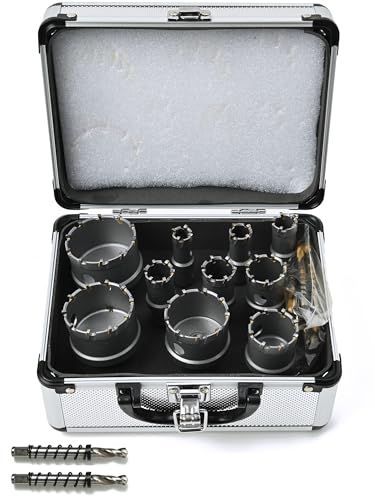 13本セット Rikopin(リコピン) 超硬 ステンレス ホールソー 13本セット コバルト製交換ドリル付き 切屑排出穴搭載 75mm 70mm 65mm 55mm 50mm 45mm 38mm 35mm 32mm 30mm 25mm 22mm 19mm 電 超硬 Rikopin(リコピン) ホールソー 電動工具・エア工具 迅速発送Rikopin(リコピン) Size:13本セット