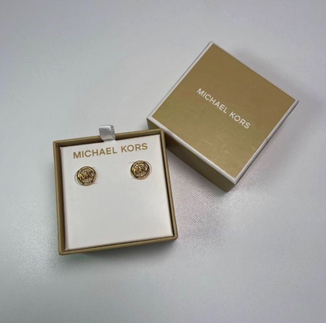 MICHAEL KORS マイケルコース ロゴ ピアス ゴールド 金 FORTGASGNV_COM_BR