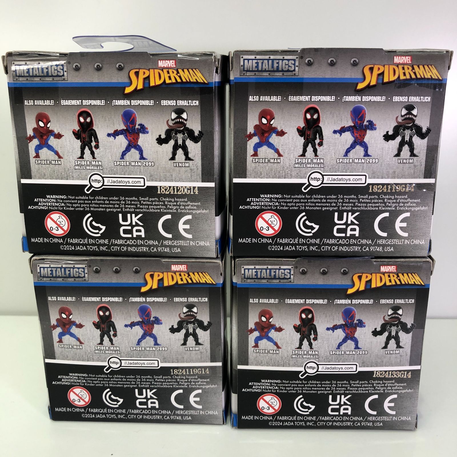 ヴェノム 4冊セット THE END含 スパイダーマン スパイダーマン4体セット Jada METALFIGS｜ピーター・マイルズ・2099