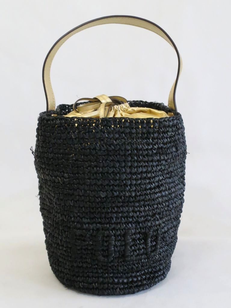 ポロラルフローレン かごバッグ トップハンドル 巾着 ポーチ ラフィア