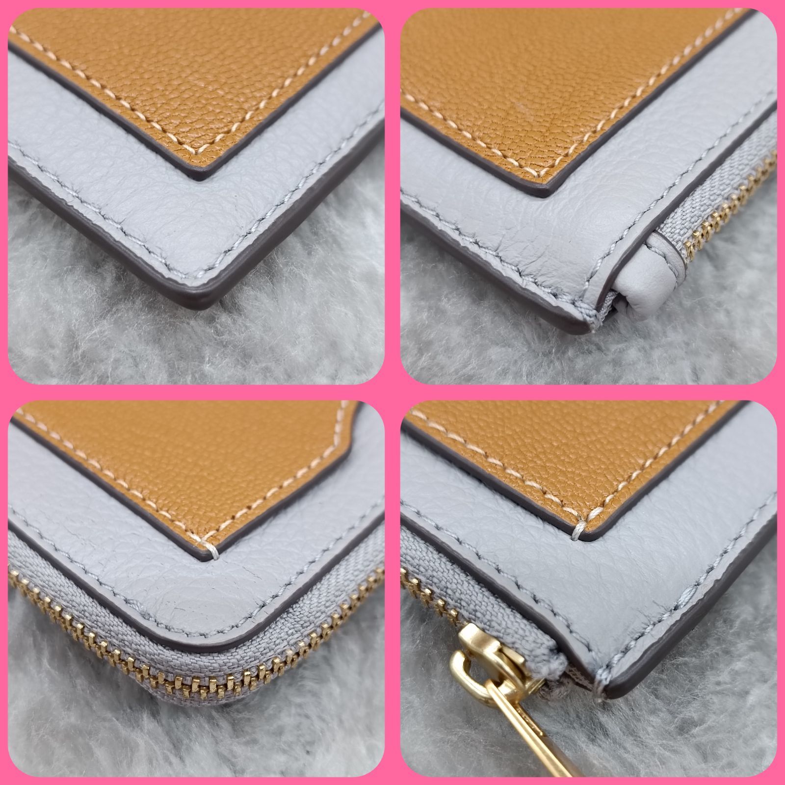 TORY BURCH 》 ☆美品☆ トリーバーチ カラーブロック ジップ