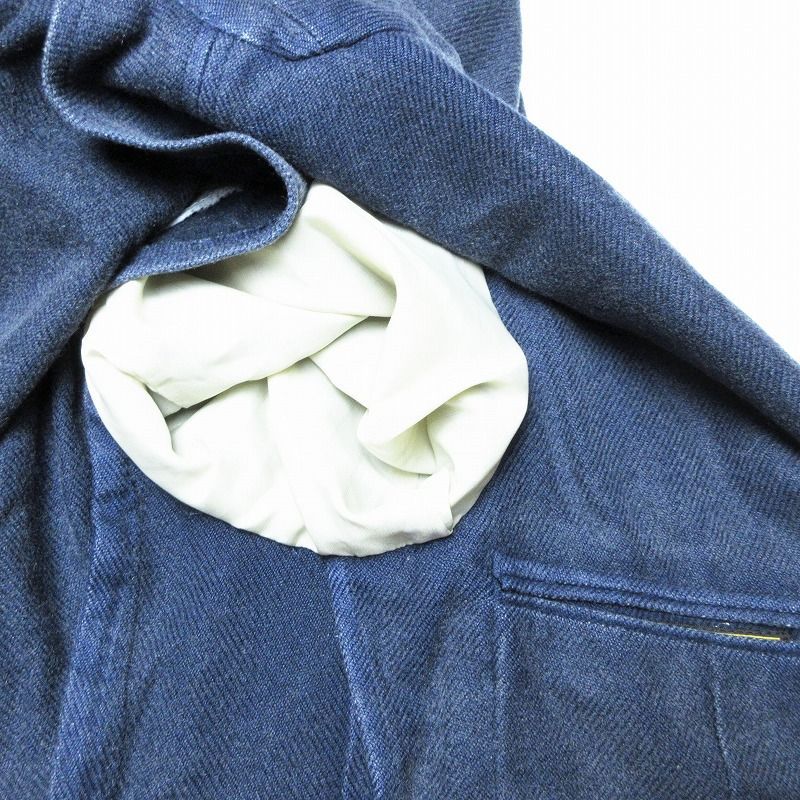 LARDINI ラルディーニ リネンコットン ダブル 紺ブレザー 金ボタン