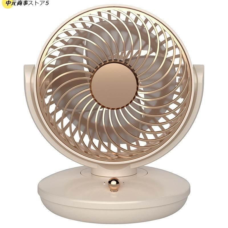卓上 静音 小型 ファン USB ミニ 120°自動回転 3段階風量調節 低騒音 35db おしゃれ おすすめ コンパクト 省エネ シンプル 送風