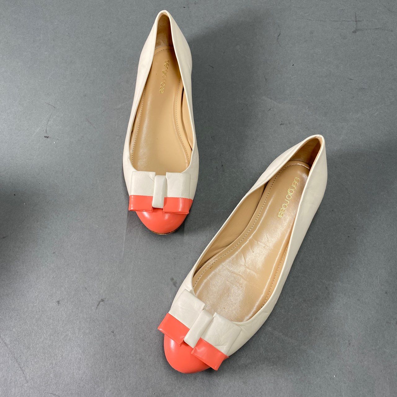 1L5 sergio rossi セルジオロッシ 37 1/2()24.5cm相当) フラット