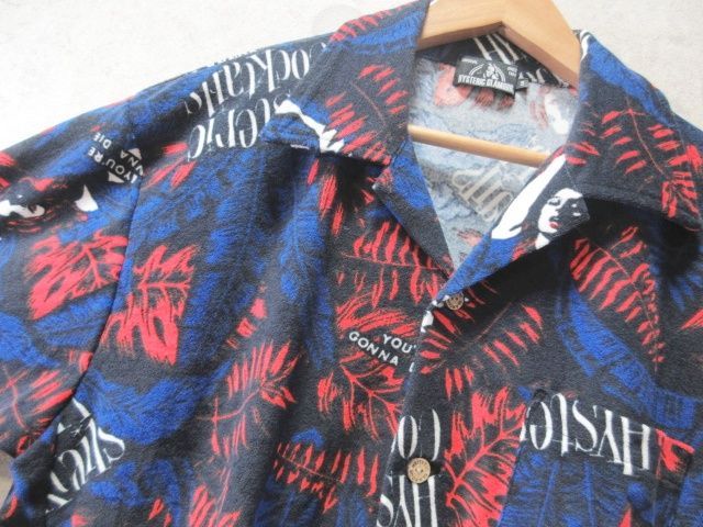 HYSTERIC GLAMOUR ヒステリックグラマー シャツ 半袖 パイル地風