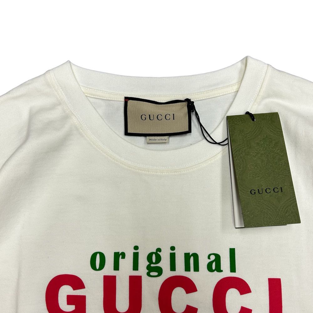 新品 Gucci original GUCCI ロゴ オーバーサイズ Tシャツ - メルカリShops