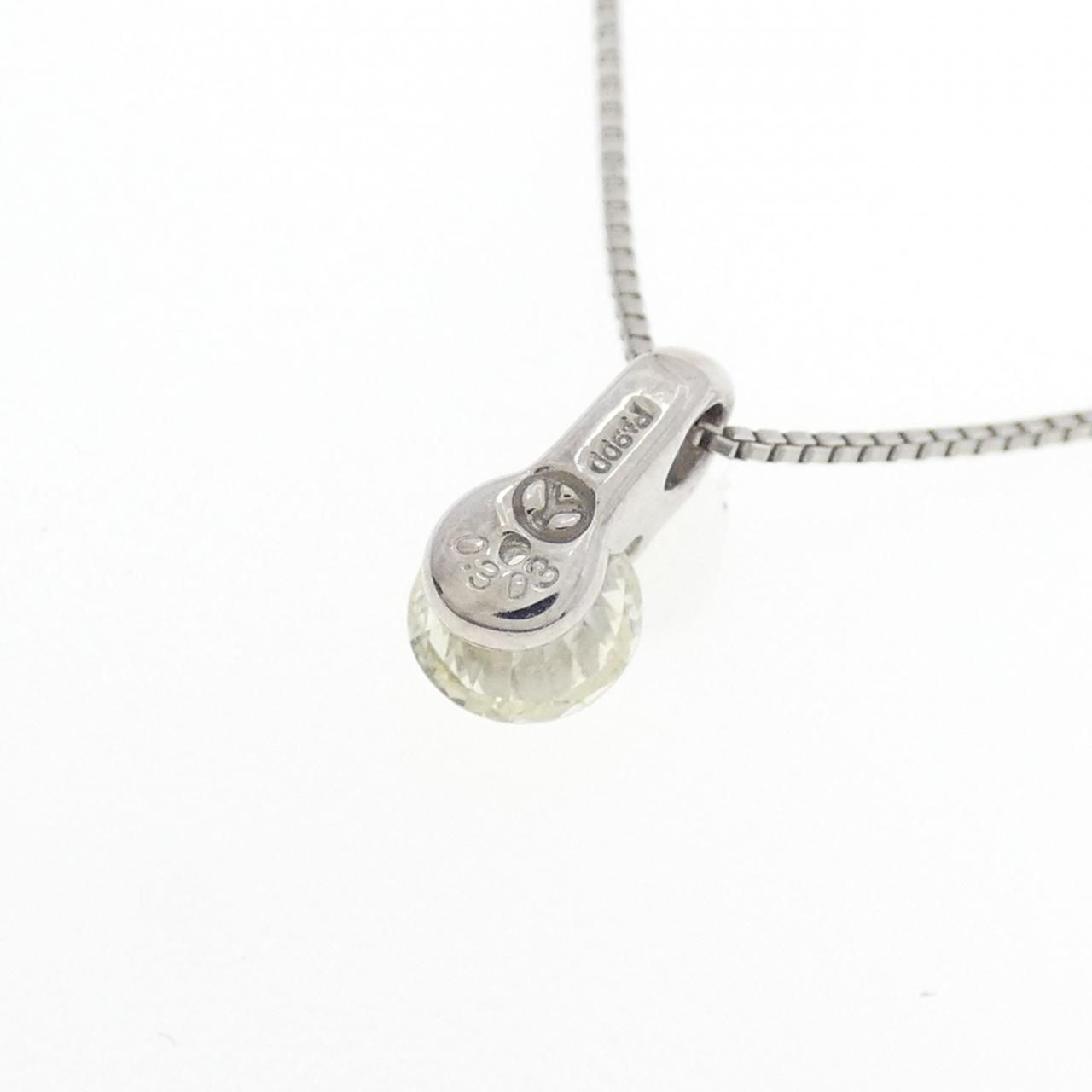 PT900/PT850 ソリティア ダイヤモンド ネックレス 0.303CT