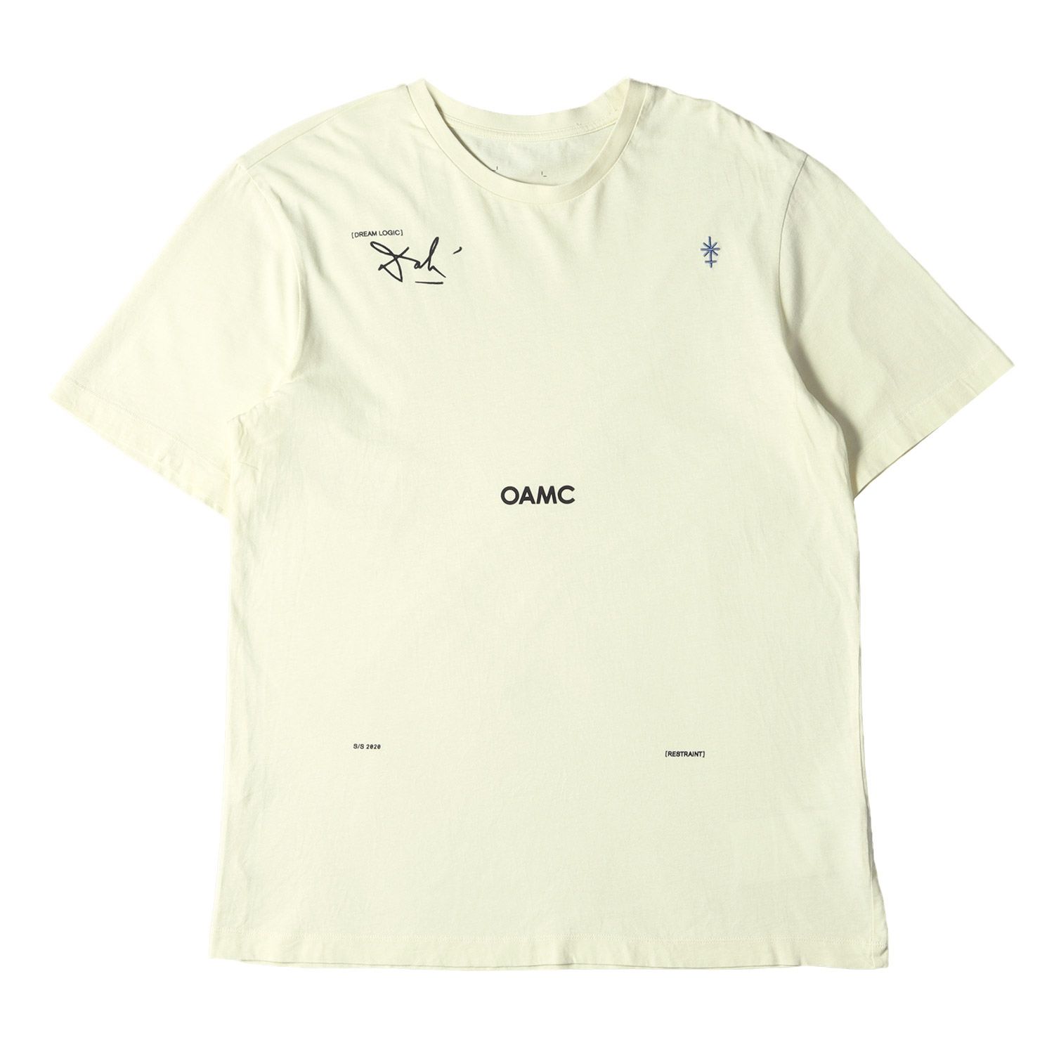 OAMC オーエーエムシー Tシャツ サイズ:XS 20SS ロゴグラフィック 刺繍 ...