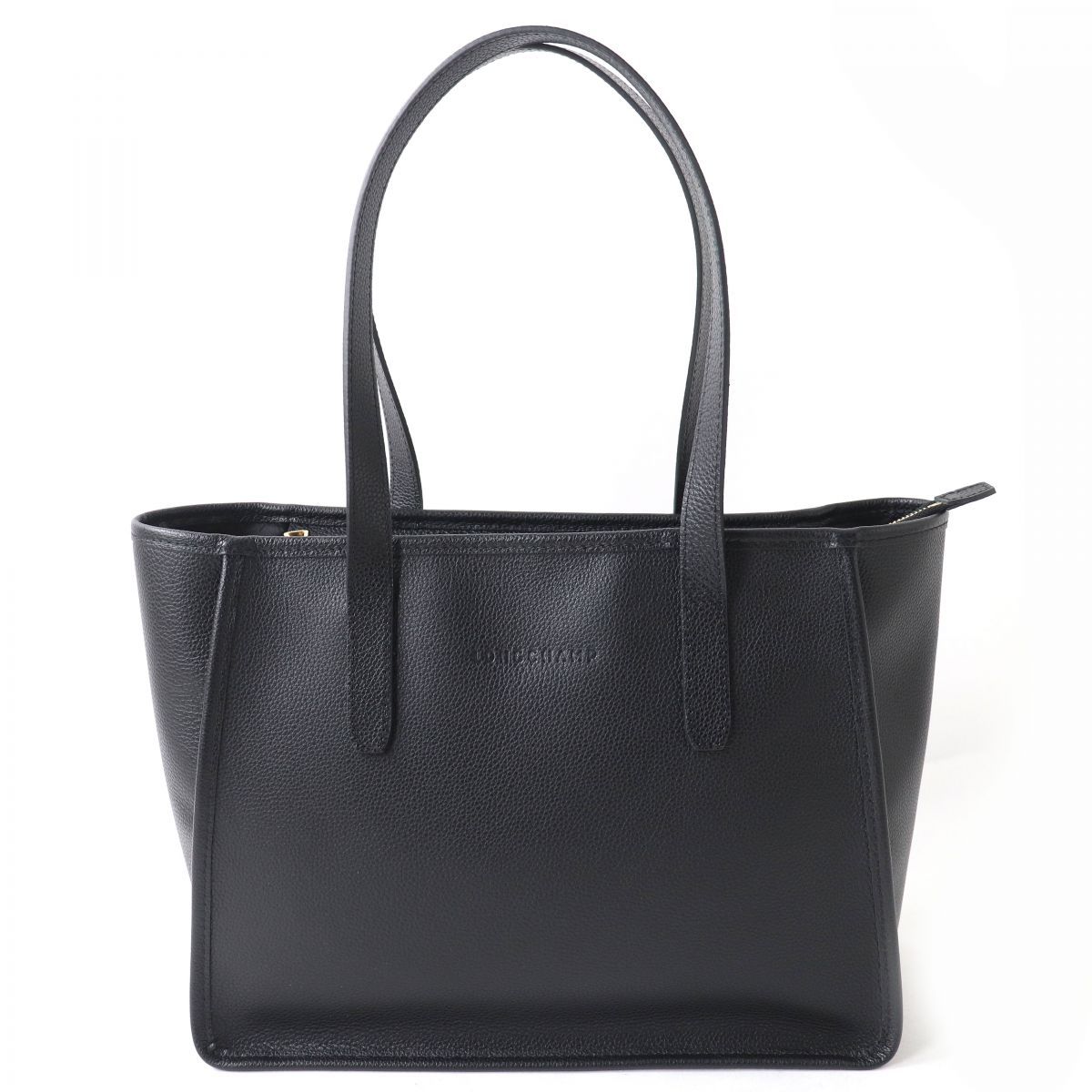 極美△LONGCHAMP ロンシャン ルフローネ オールレザー ショルダー 