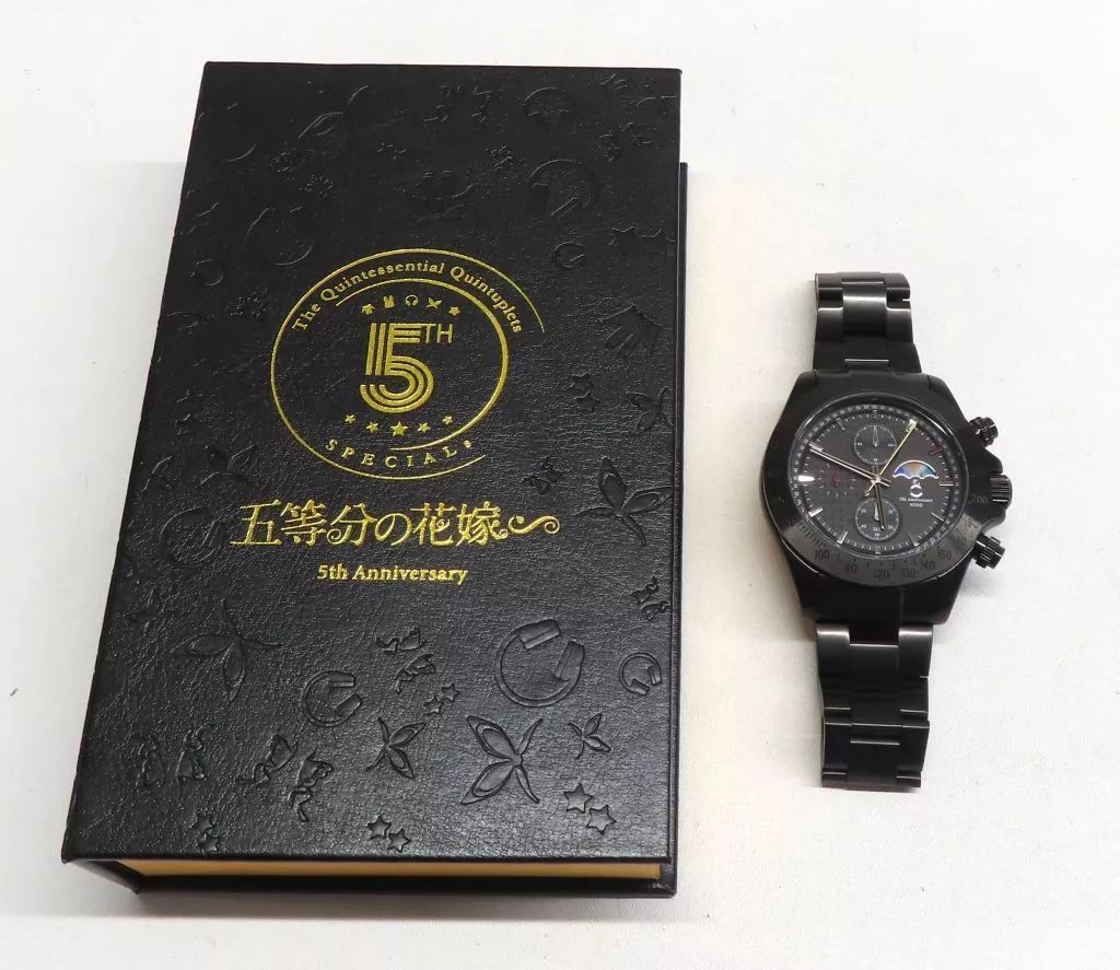 w*a様 五等分の花嫁 　サン＆ムーン付クロノグラフ腕時計　懐中時計　二乃モデル 映画「五等分の花嫁」公開記念サン＆ムーン付きクロノグラフ