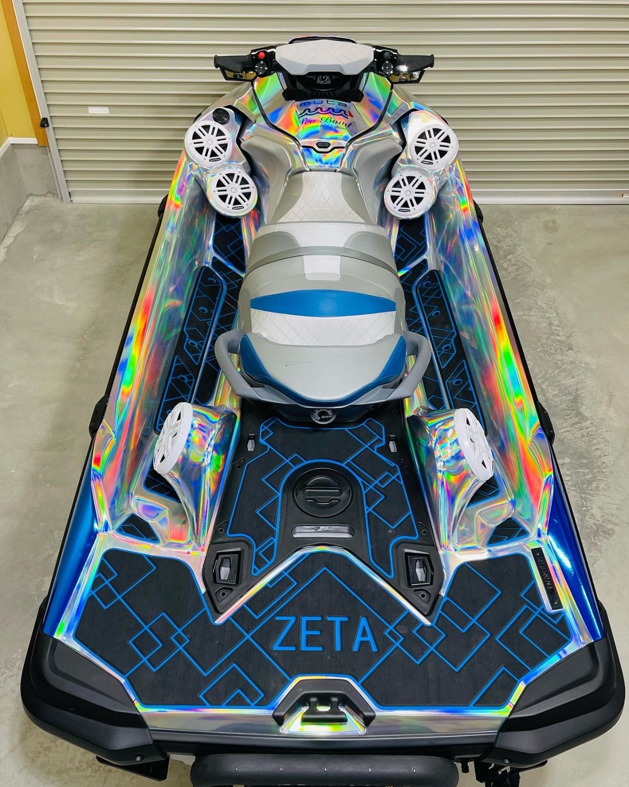 seadoo 2018〜2024 RXTX300 GTX300 170 RXT リヤスピーカーボックス　スピーカー　オーディオ　6.5インチ　 シードゥー　ジェット　ジェットスキー　水上バイク　カスタム