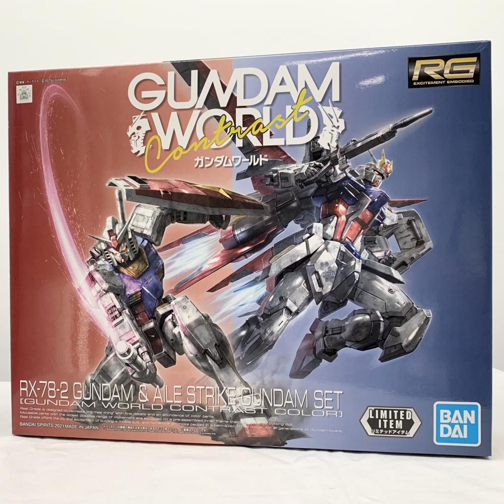 BANDAI - 【中古】未組立 RG 1/144 RX-78-2 ガンダム&amp;エールストライクガンダム セット ガンダムワールドコントラストカラー[17][240017709208] 中古】未組立 RG 1/144 RX-78-2 ガンダム＆エールストライク