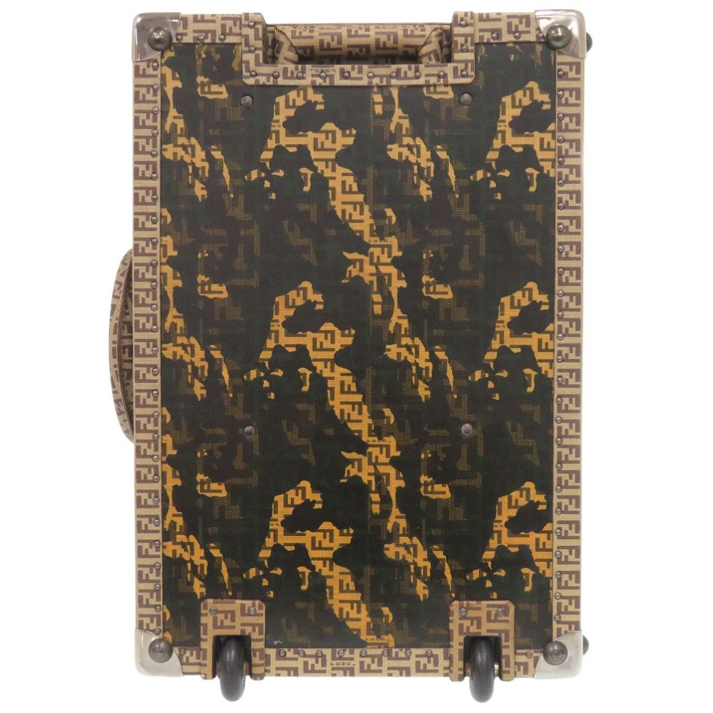 フェンディ VINTAGE ズッカ カモフラージュ 7VV060 PVC ベージュ トランク 迷彩 0467 FENDI