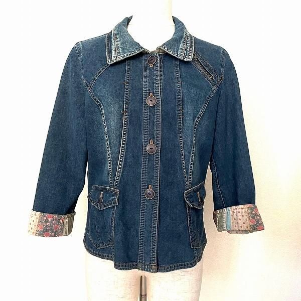 anc インポートロッサ import Rossa ジャケット 42 青系 デニム 薄手