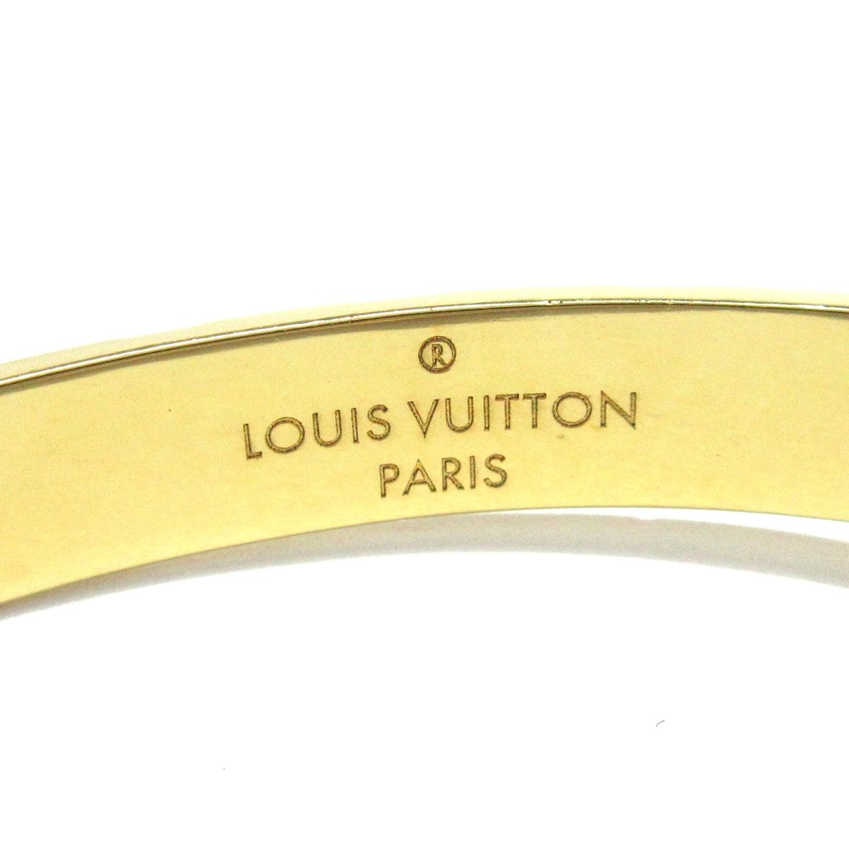 LOUIS VUITTON(ルイヴィトン) ピアス フープイヤリングナノグラム M00220 ゴールド×シルバー