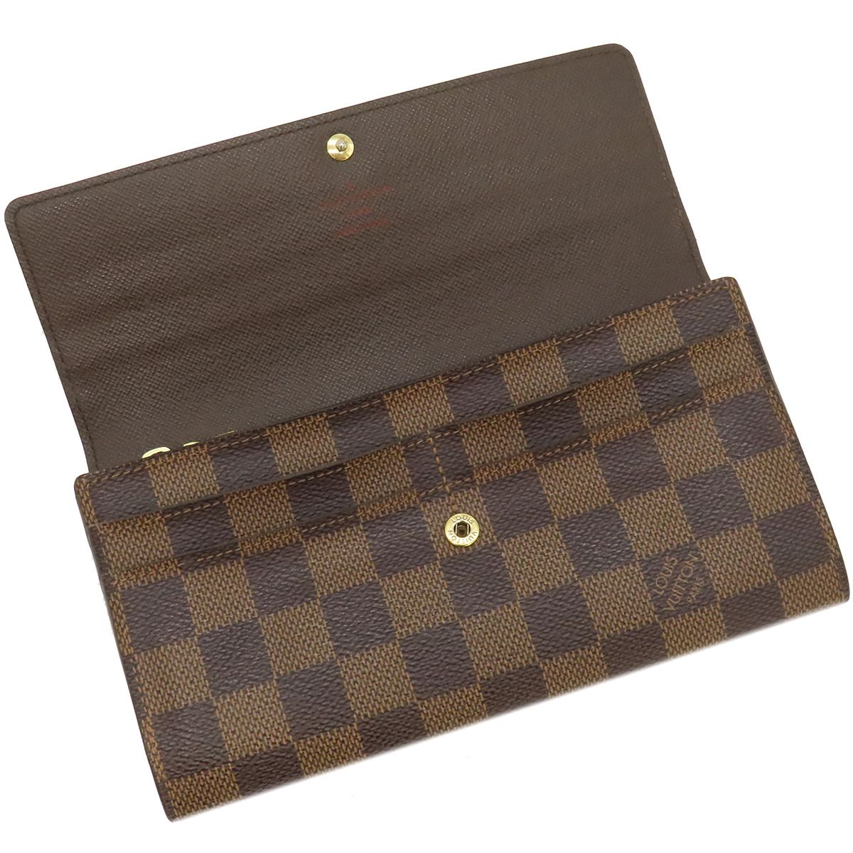 ルイヴィトン LOUIS VUITTON 長財布 ポルトフォイユ サラ ダミエ