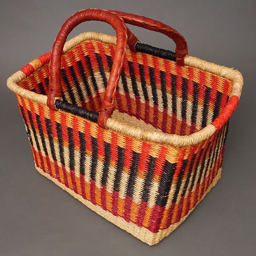 新品未使用　アフリカ　ブルキナ　手編み　カゴ　天然素材円筒形　バスケット アフリカ ブルキナ 手編み カゴ 天然素材円筒形 バスケット 新品未使用