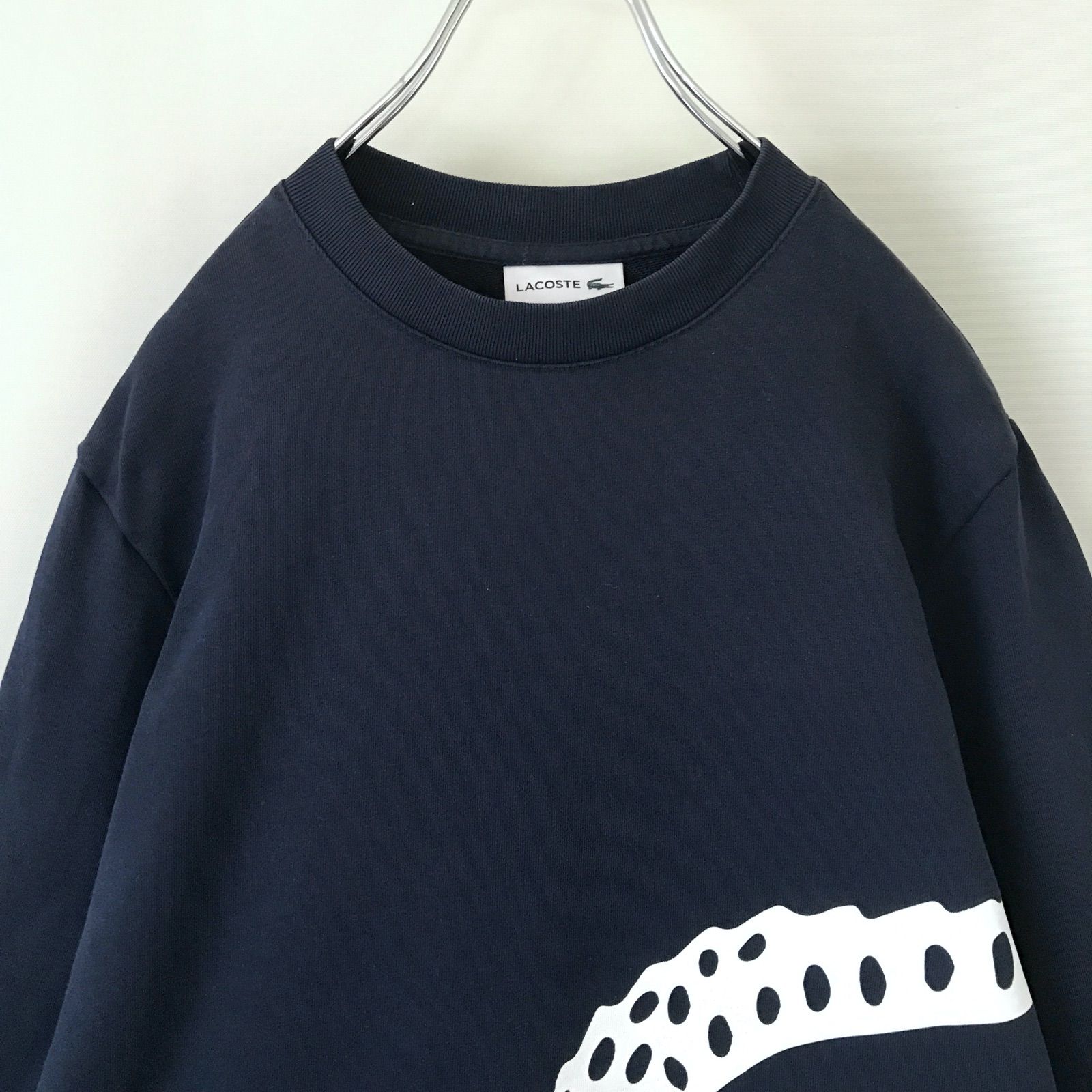 LACOSTE ラコステ☆オーバーサイズロゴプリント☆クルーネック 