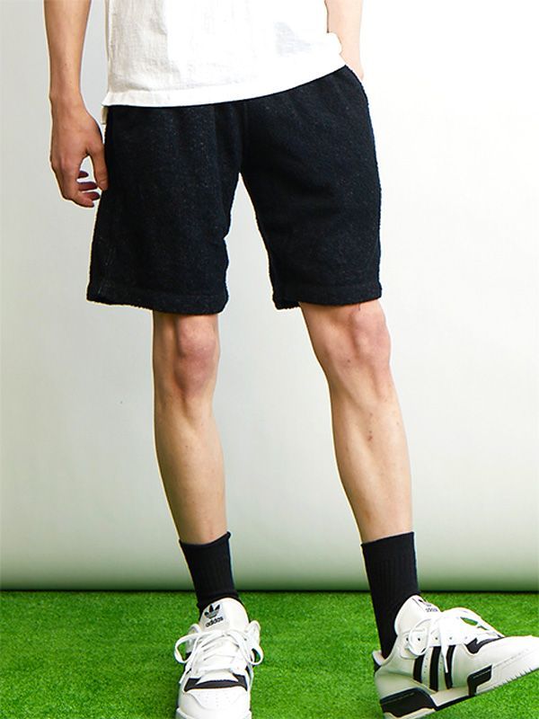 Good On グッドオン パイル パンツ ショートパンツ メンズ レディース ブランド DOUBLE PILE EZ SHORTS Good On ダブルパイルショーツ パイルショーツ ハーフパンツ 膝上 ストレッチ ウエストゴム GOPT-1405