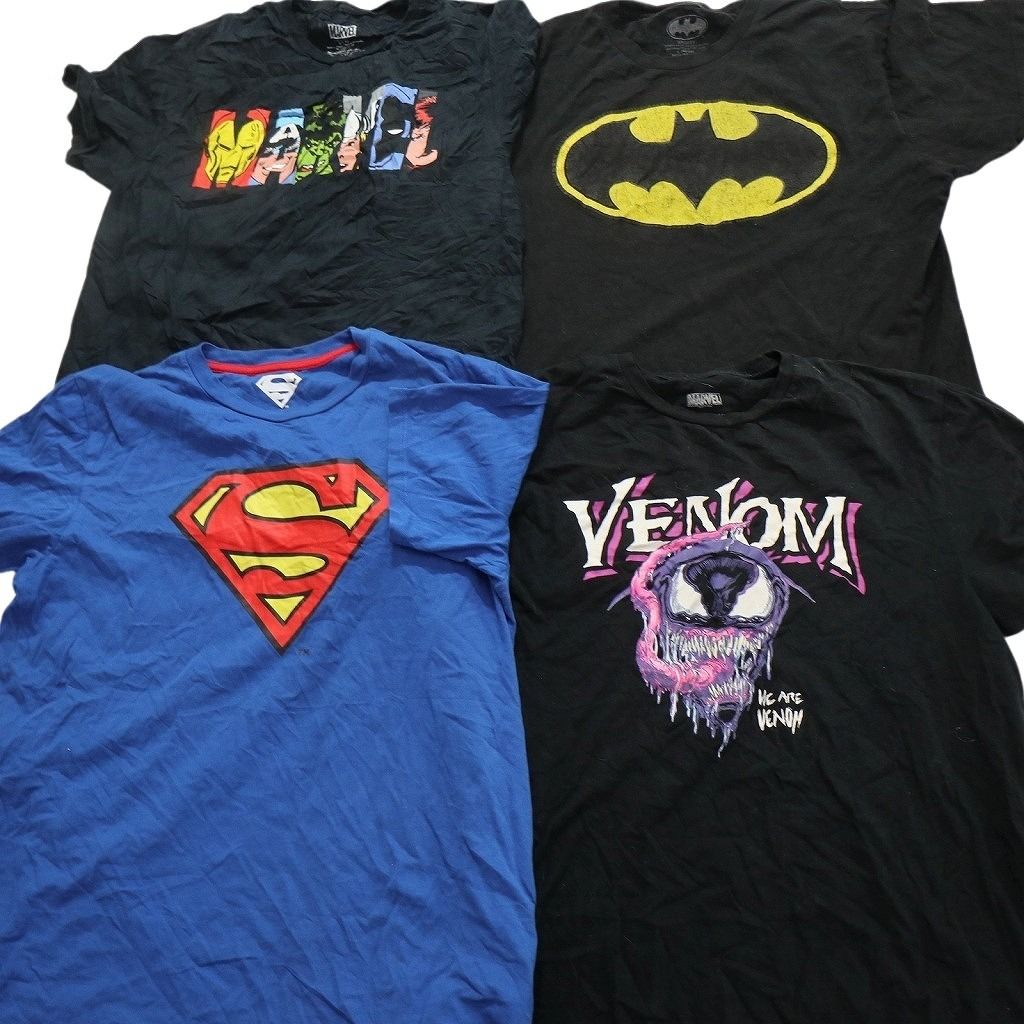 古着卸 まとめ売り マーベル DCコミック 半袖Tシャツ 16枚セット