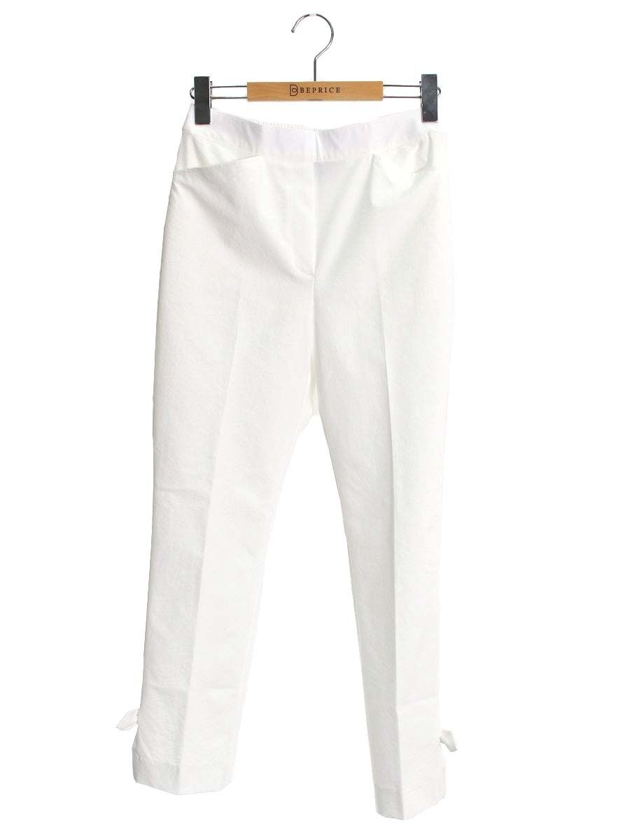 エムズグレイシー 116110 パンツ 36 ホワイト リボン付き