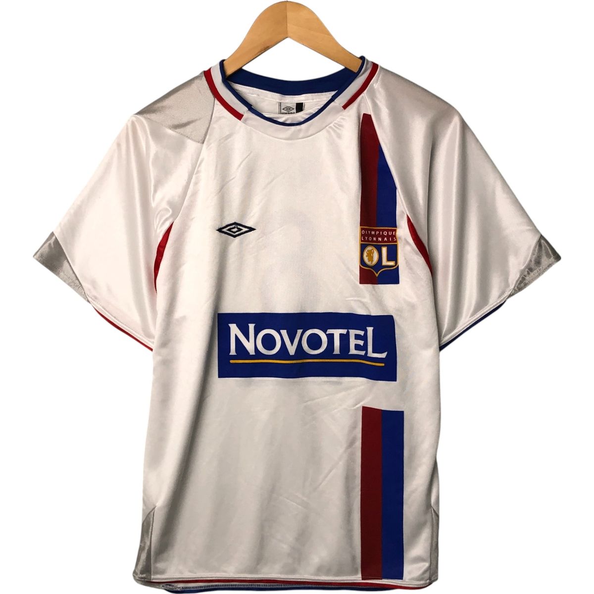 アンブロリーグ・アンオリンピックリヨンホームシャツLサイズ 古着 アンブロ UMBRO LIGUE 1 リーグアン OLYMPIQUE LYONNAIS