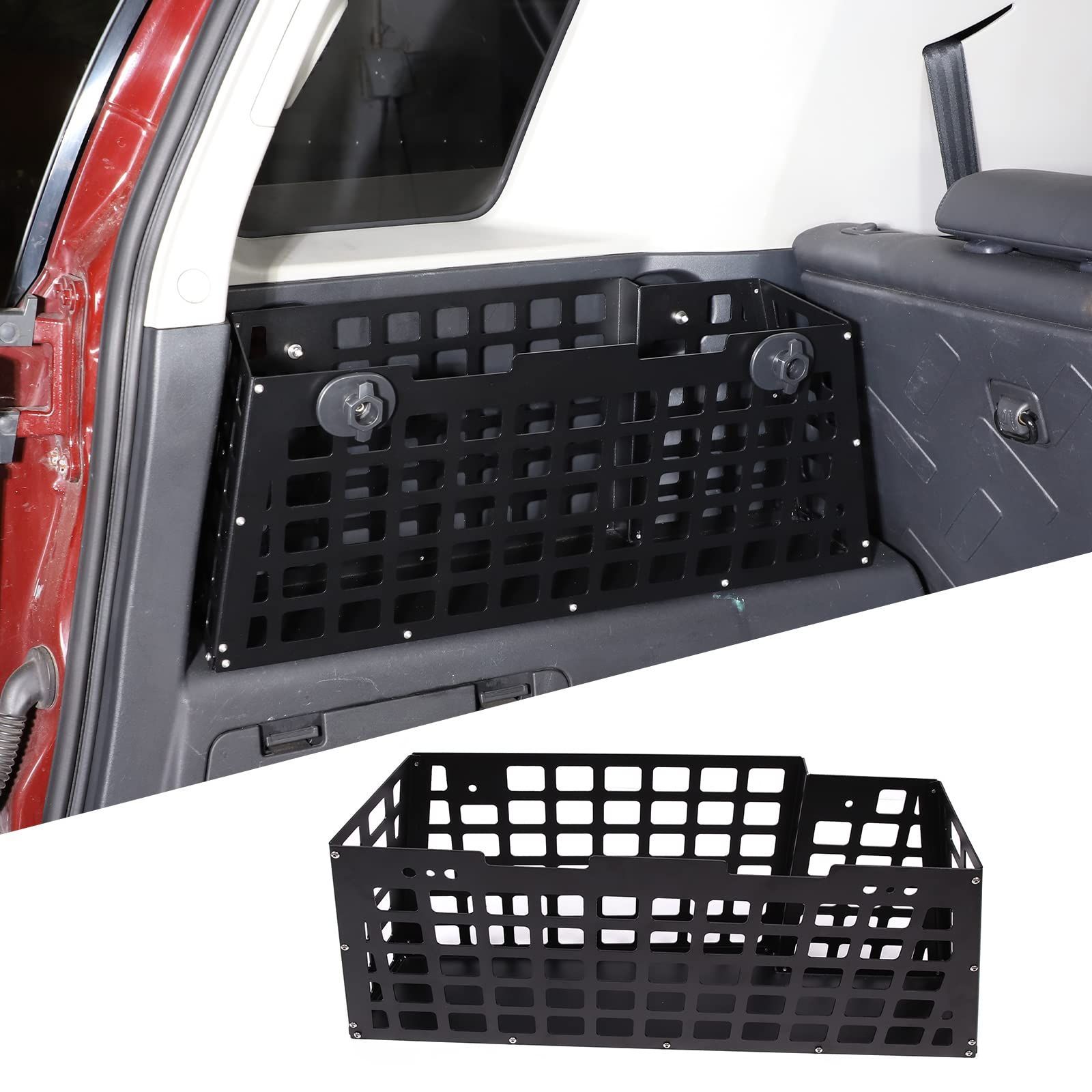 新品 左側の収納ボックス 便利グッズ アクセサリー 車用品 1個 トヨタ トランク収納 FJクルーザー トランクボックス 2007-2021に対応 車用アルミニウム合金収納ボックス (ロゴなし)