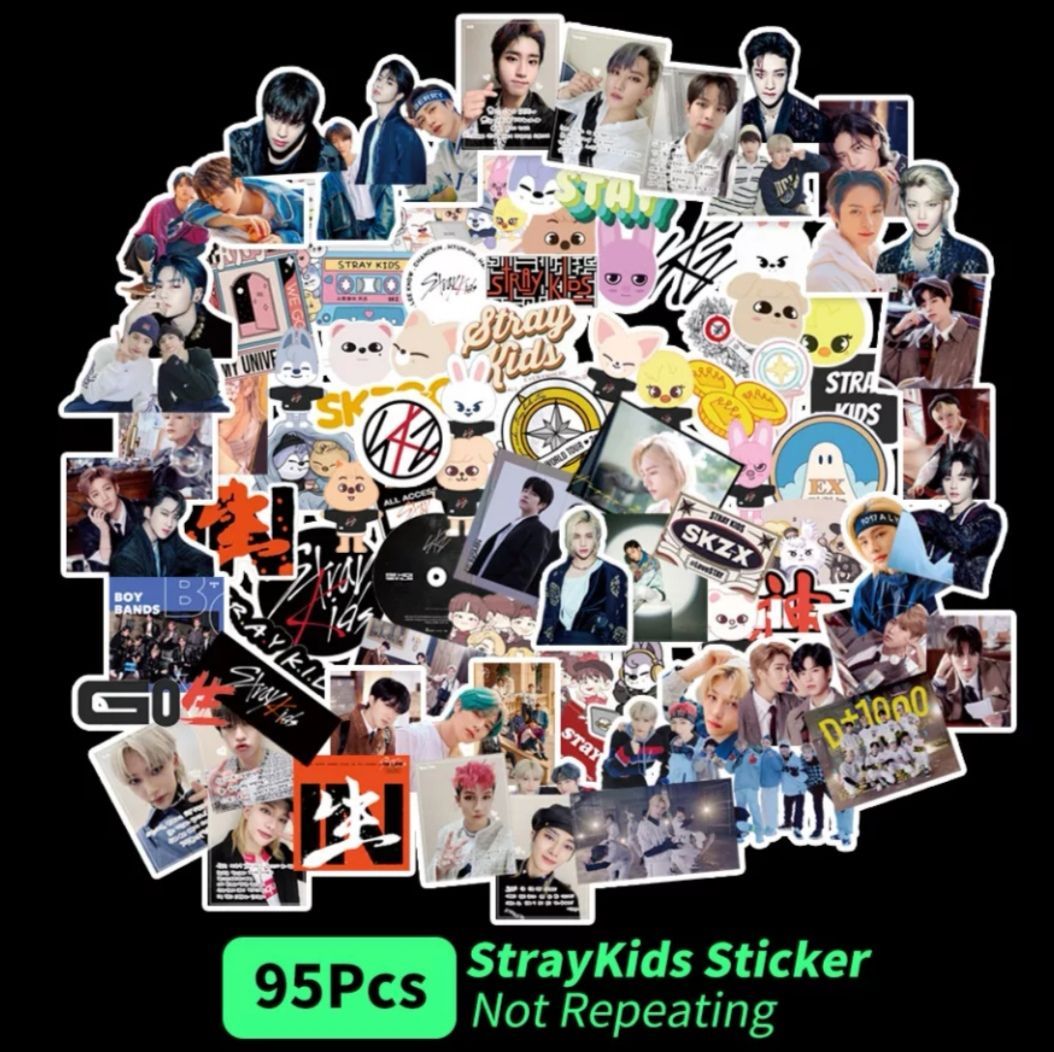 StrayKidsステッカーB【95pcs】 - メルカリ