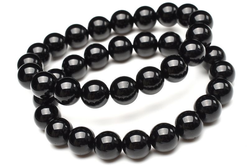 アクセサリー 希少 テクタイト(黒隕石) 10.5mm ブレスレット 1個売り 
