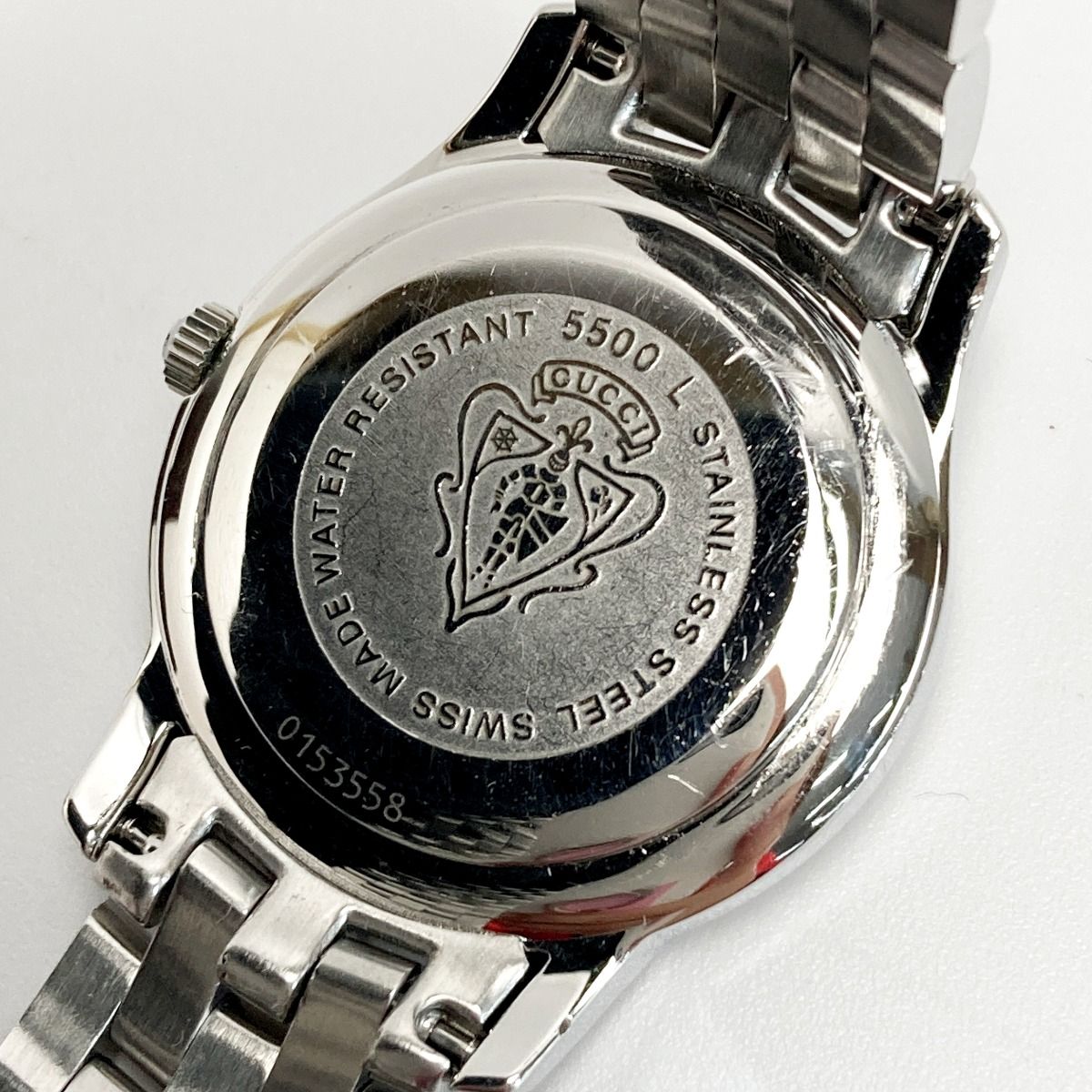GUCCI グッチ デイト ステンレススチール 5500L シルバー