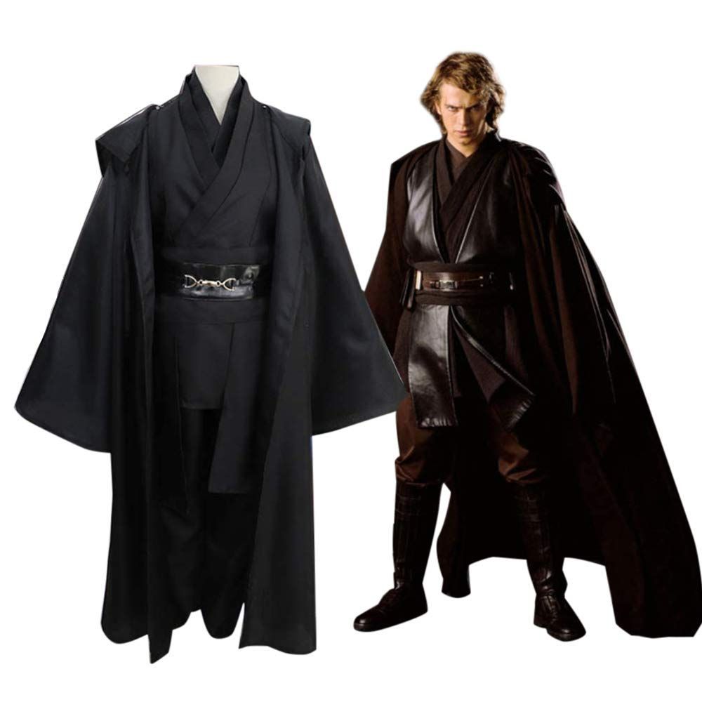 在庫セール 学園祭 クリスマス|ハロウィン|イベント仮装 肝ためし用品 舞台演出服 ハロウィン仮装 コスプレ衣装 男性 ドッキリ用品 16355 ハロウィン ルーク スカイウォーカー アナキン M ポンチョ＋トップス＋ズボン＋ベルト豪華セット ジェダイの騎