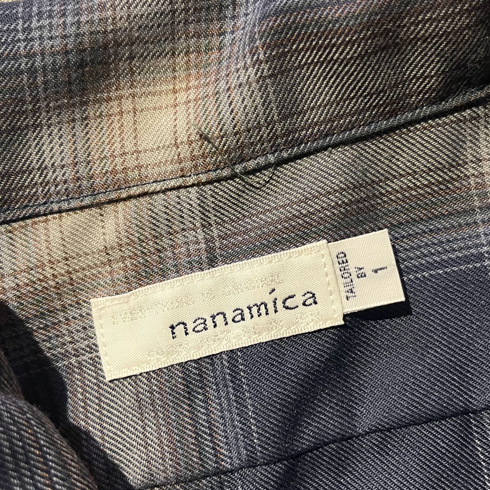 24aw nanamica クラシックフィットシャツ オンブレチェック レーヨン 24aw nanamica クラシックフィットシャツ オンブレチェック