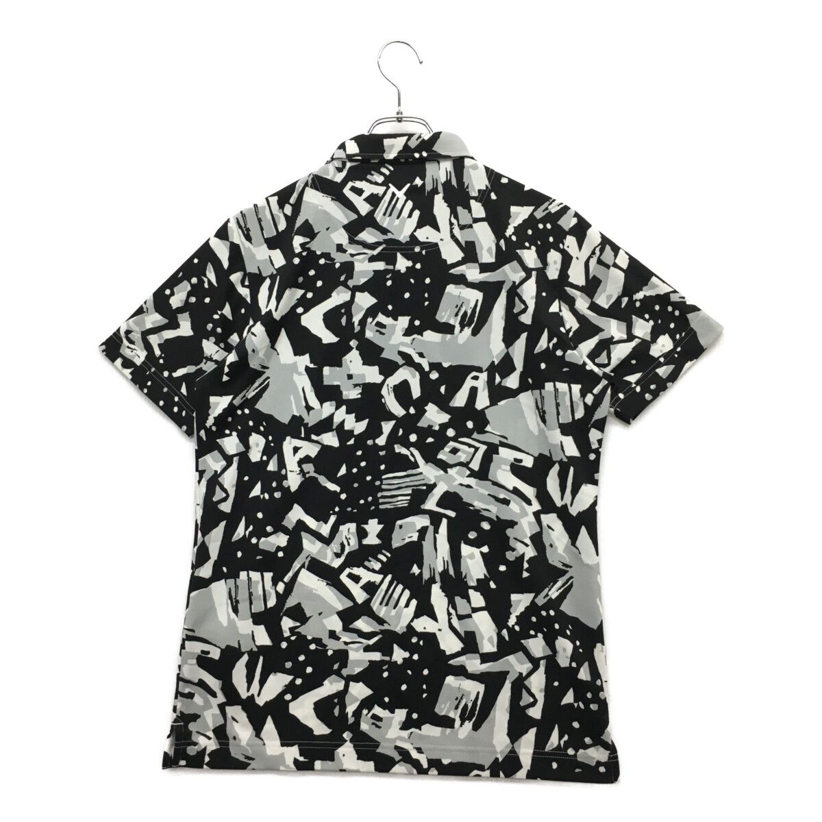 Callaway - coco 中古 キャロウェイ Callaway メンズ 半袖ポロシャツ L 黒 ブラック 幾何学模様 総柄 coco 中古【値下げ】 キャロウェイ Callaway メンズ 半袖