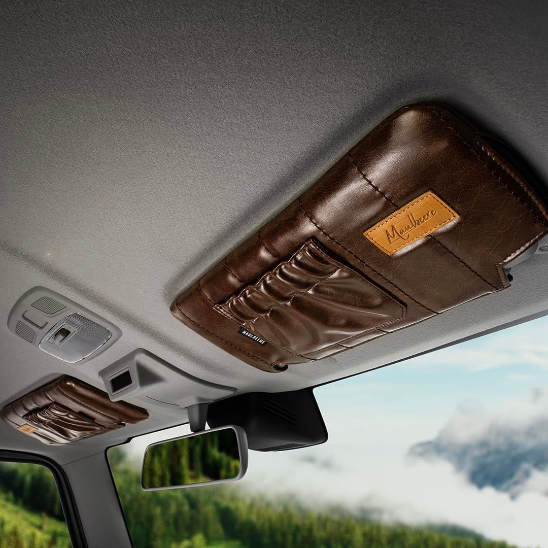 マルビーレ JB64W JB74W JC74W ジムニー ジムニーシエラ ノマド JIMNY JIMNY SIERRA NOMADE サンバイザーカバー ブラウン 運転席ミラー有 助手席ミラー有 2枚セット OE042-02-01 BRIGHTFACE_UK