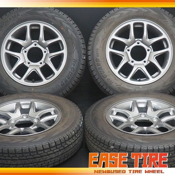 バリ山！ヨコハマiceGUARD G075 235/60R18 ホイールセット 22年製 バリ山 ヨコハマ iceGUARD G075 / JB64 純正ホイール