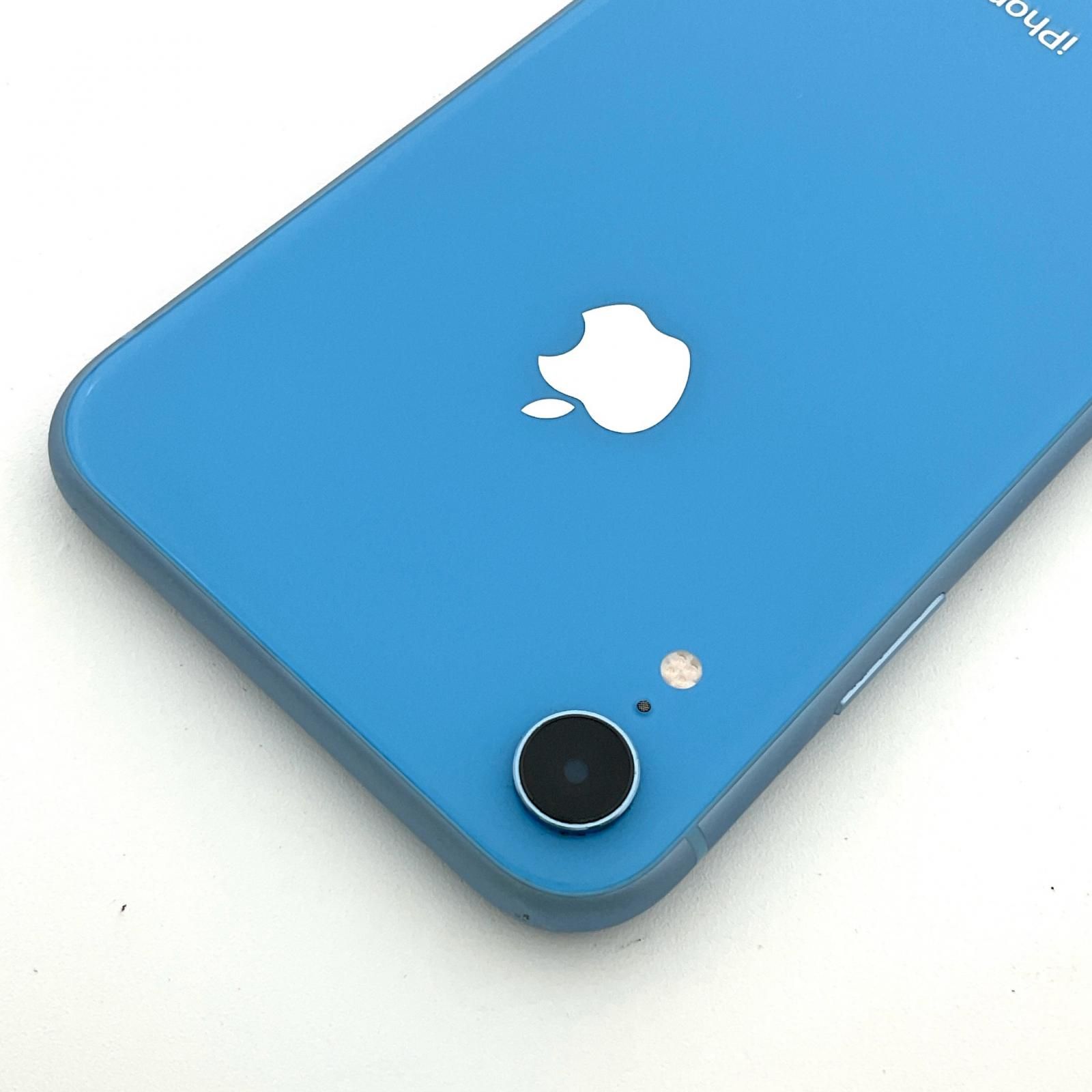 最速発送】Apple iPhone XR 128GB ブルー SIMフリー 82%【難有