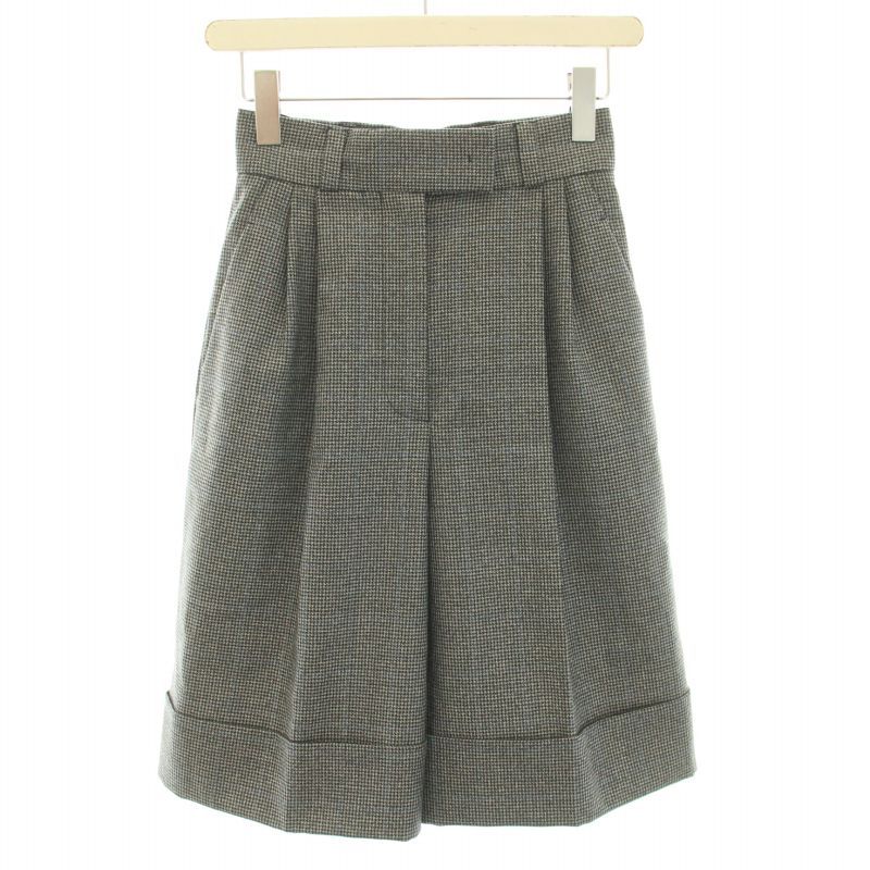 ミュウミュウ miumiu 19AW ウールハウンドトゥースショート
