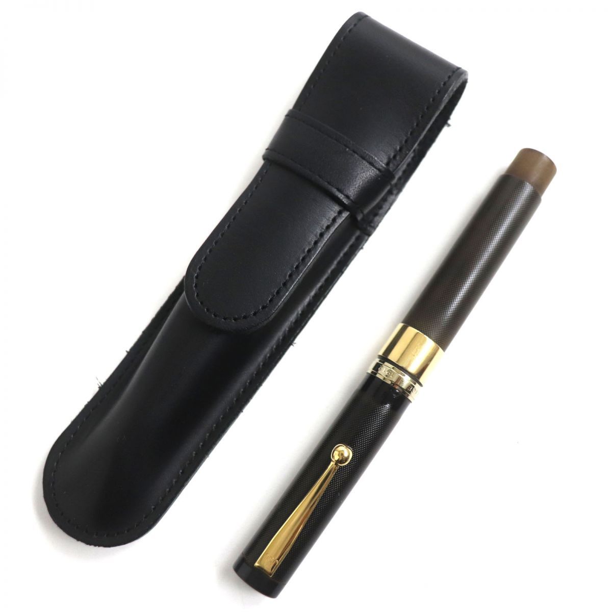 美品▽大橋堂 OHASIDO エボナイト リング18K ペン先14K 手作り 万年筆