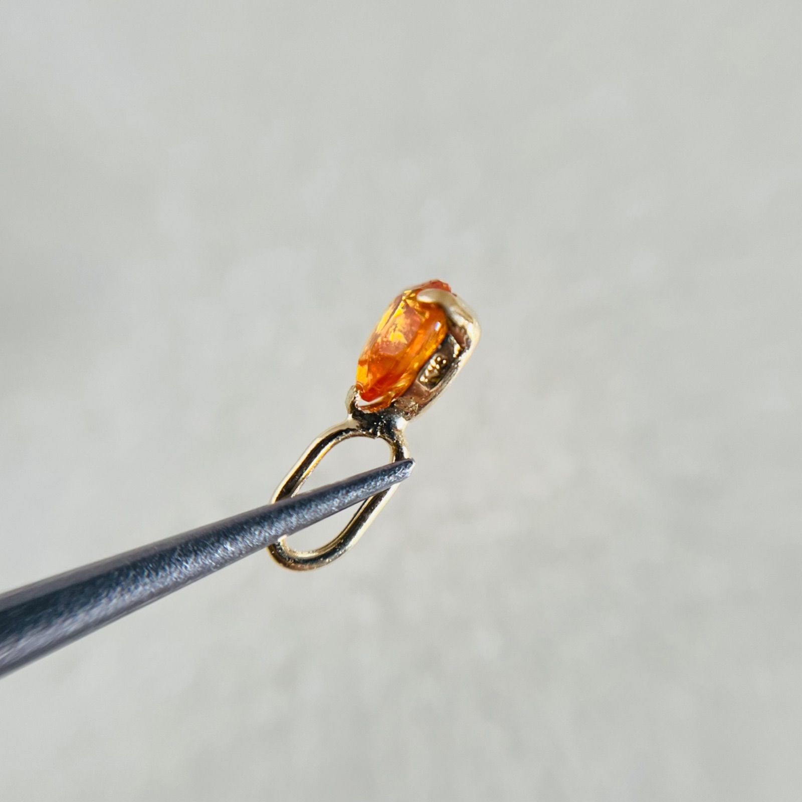 K18マンダリンガーネット1.25㌌トップ