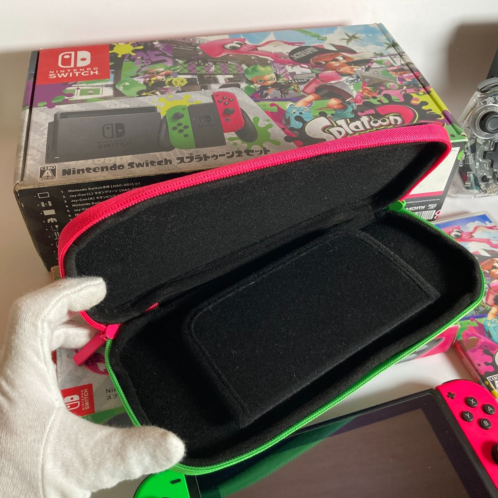 Nintendo Switch スプラトゥーン2 セット ネオングリーン/ネオン