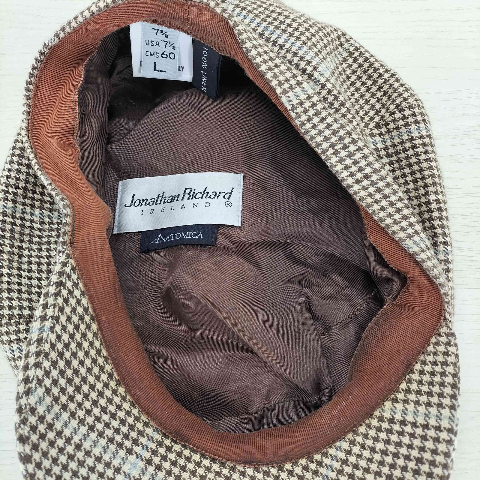 アナトミカanatomica×jonathan richard キャスケット ANATOMICA x Jonathan Richard キャスケット M 白 帽子