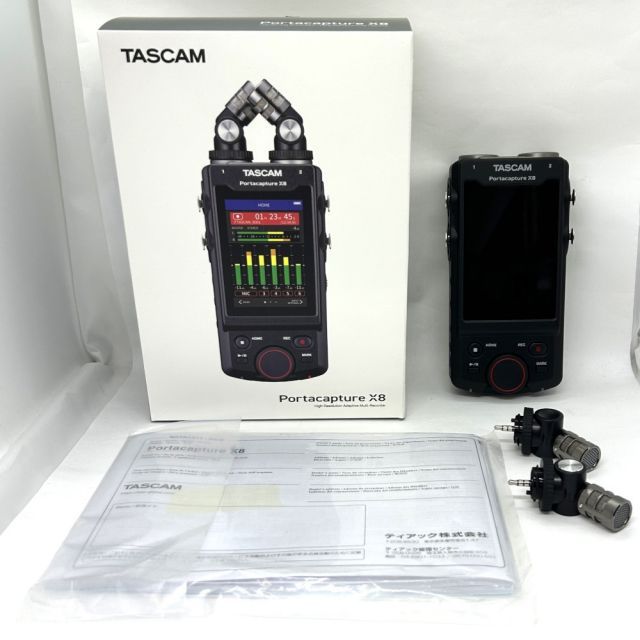 アウトレット品 TASCAM タスカム Portacapture X8 タッチパネル による直感的な操作と 32bit float録音対応 次世代の ハンドヘルド レコーダー