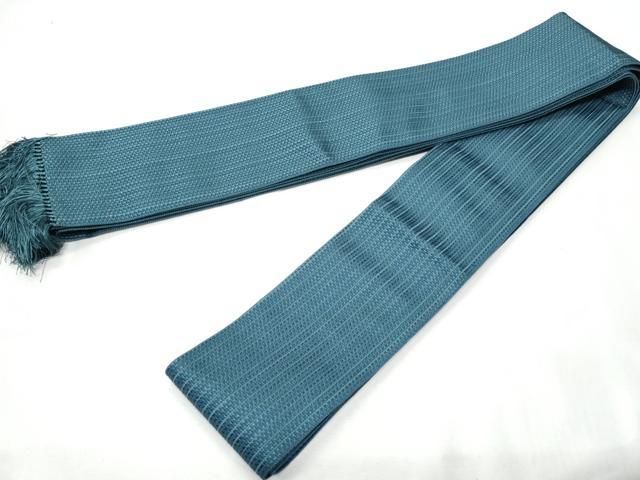 平和屋着物男性　本場筑前博多織　角帯　縞　正絹　逸品　CAAM7973fb