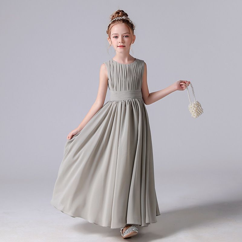 ドレス 子供 子どもドレス ピアノ発表会 ロングドレス 発表会 ドレス 演奏会 コンクール シンプル フォーマル ジュニア キッズ ドレス 中学生 高校生 結婚式 誕生日 フラワーガール 撮影 子供服 七五三 lsyx02