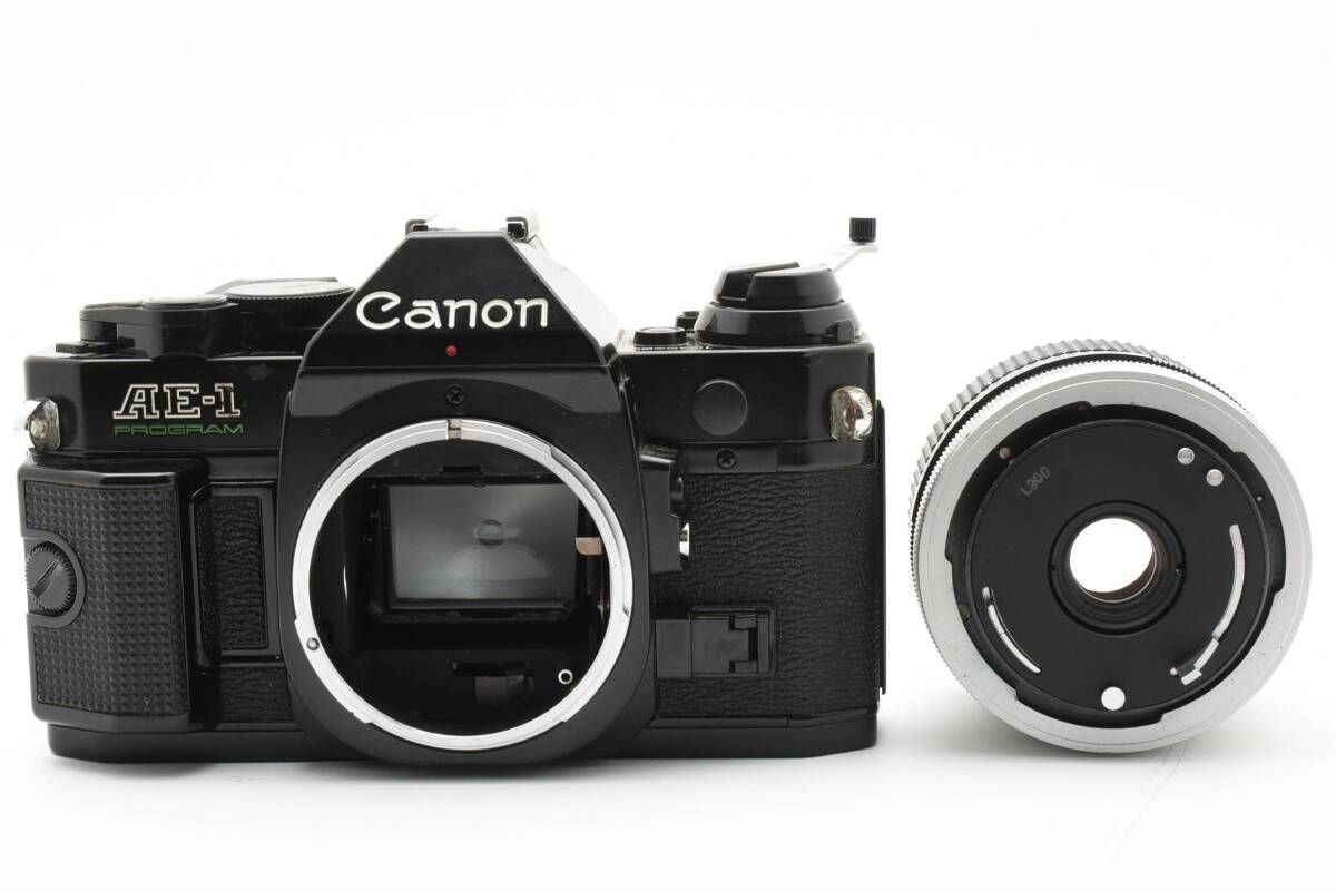 CANON・AE-1。PROGRAM。一眼レフカメラ。188Aフラッシュ付き ☆銘 