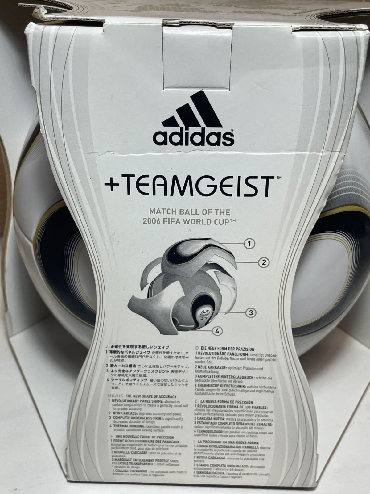 未使用　adidas TEAMGEIST 2006年 ドイツワールドカップ公式球 Adidas Teamgeist FIFA World Cup Germany 2006 Official Match