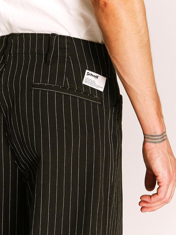 Schott ショット ストライプ パンツ ワーク フリスコパンツ Lポケ