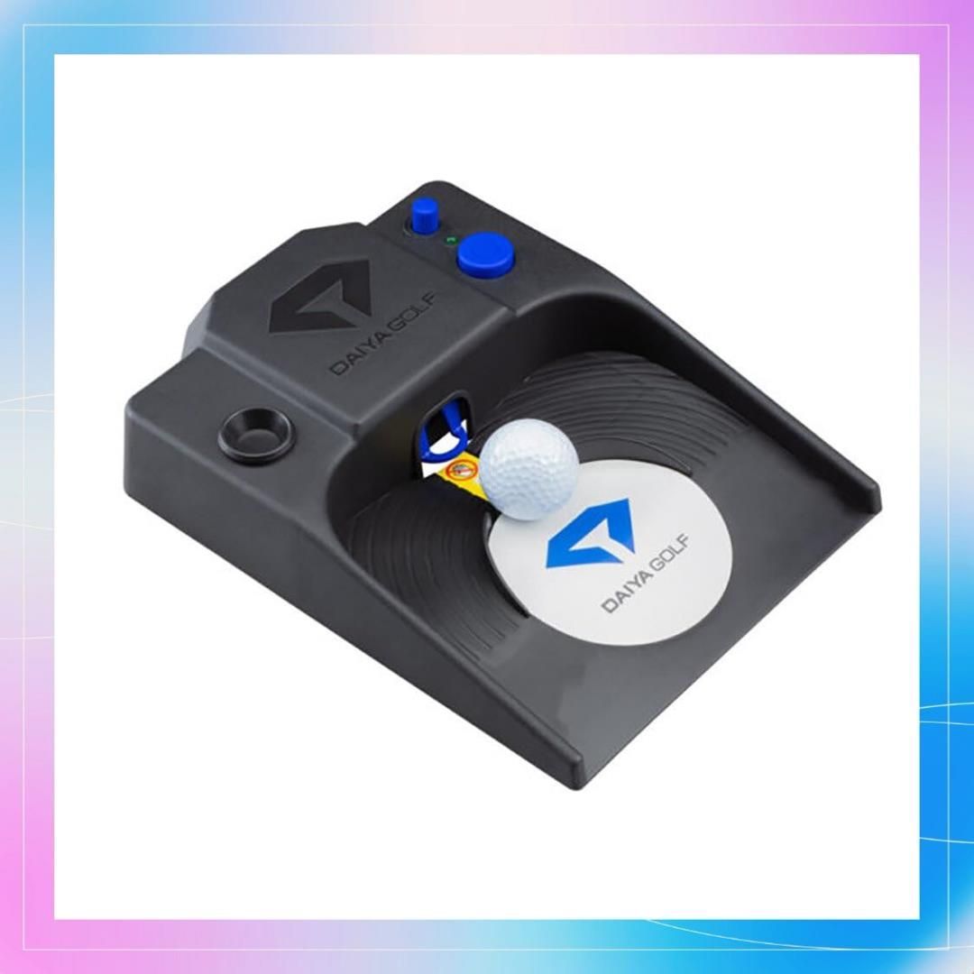 【在庫限り】 ダイヤゴルフ(DAIYA GOLF) パター練習器具 ダイヤオートパットポータブル TR-480 電動 静音 オートリターン USB・乾電池対応 A4サイズで軽量 持ち運びOK ブラック