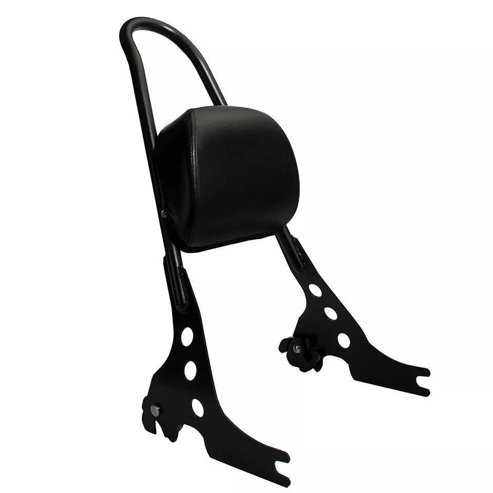 新入荷 ハーレー スポーツスター デタッチャブル バックレスト シーシーバー マットブラック XL883 XL1200 パッド付き